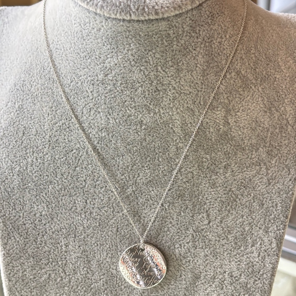 Tiffany & Co. Round Notes Pendant Necklace 16"